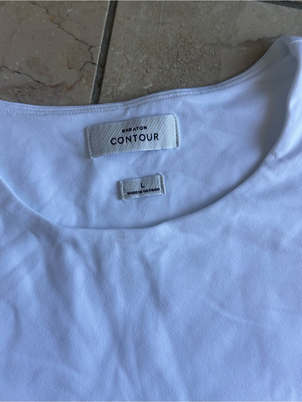 Babaton White Long-Sleeve Crewneck Tee - Picture 2 of 2